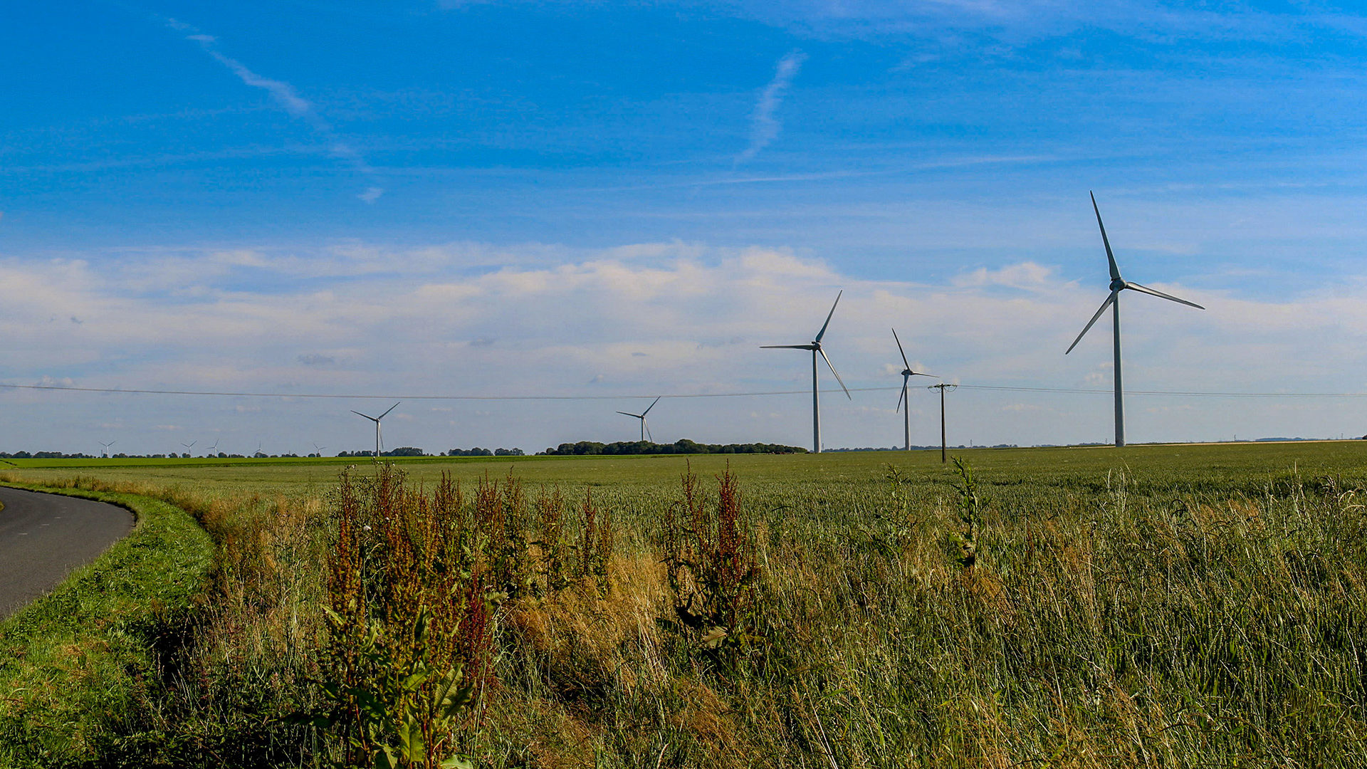 Photomontage du projet éolien de Longueil et Saint Denis d'Aclon
